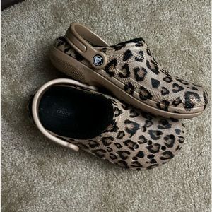 cheetah crocs